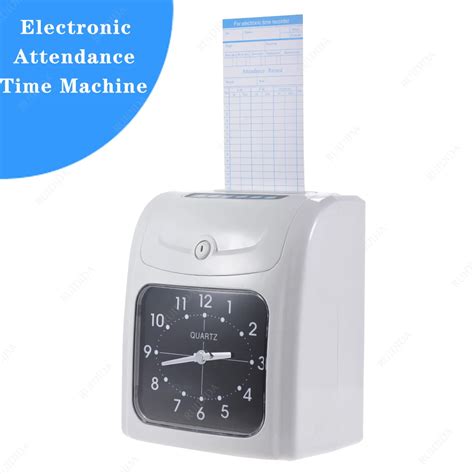 clock card machines|Electronic Employee Time Clock Recorder Bundy Clock .